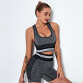 Running Quick-drying Striped Bra And Shorts Suit